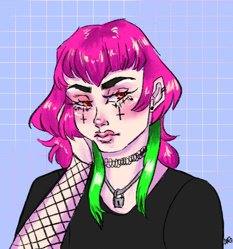 Scene Girl Print